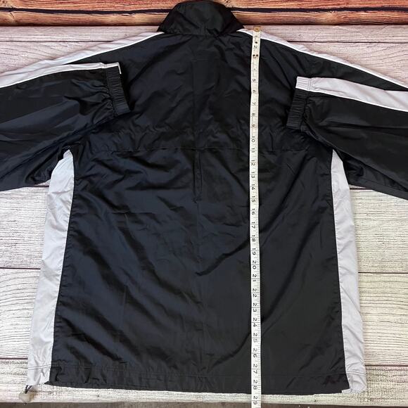 Vintage Nike 2pc Silver Tag Black & Gray Windbreaker Track Suit - Picture 8 of 11